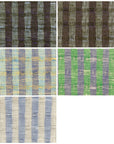 (Swatch) Pure Linen 3-Tone Jacquard Stripe Fabric