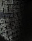 Pure Linen Fabric Plaid Windowpane (Black)