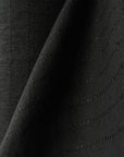 Pure Linen Fabric Plaid Windowpane (Black)
