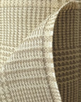 Pure Linen 2-Tone Houndstooth Largecheck Fabric Natural/Ivory