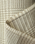 Pure Linen 2-Tone Houndstooth Largecheck Fabric Natural/Ivory