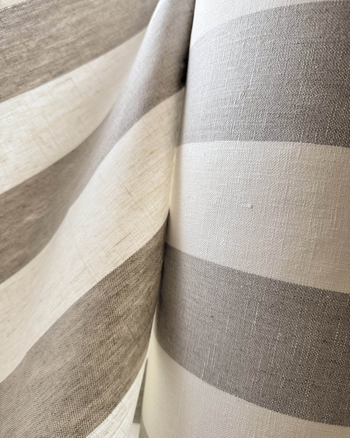Pure Linen Yarn-Dyed 3" Natural/Ivory 10oz [LNS-3I2T]