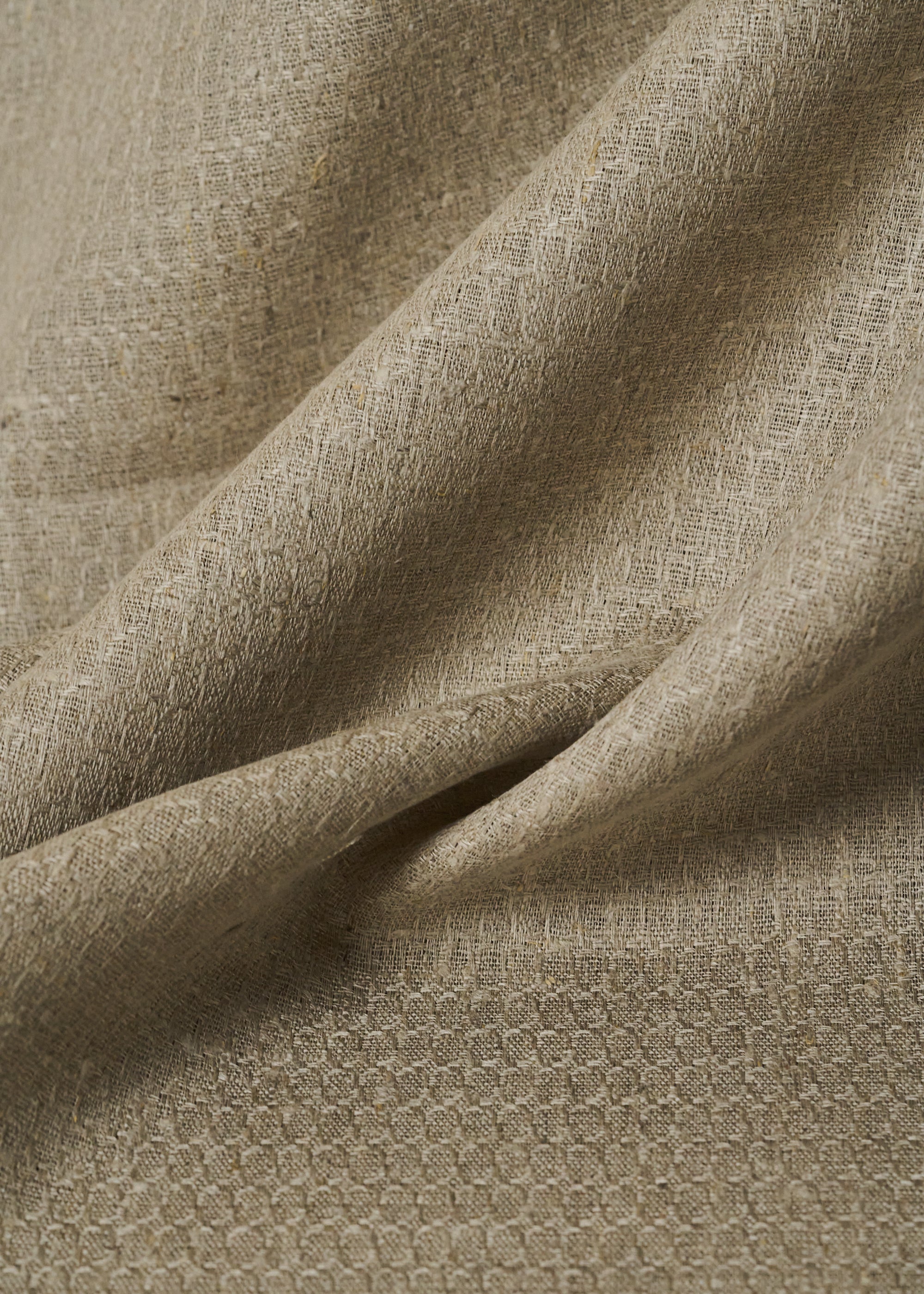 Pure Linen Natural Hexagon Jacquard Fabric [LNJ-HXNT] – BH LINEN