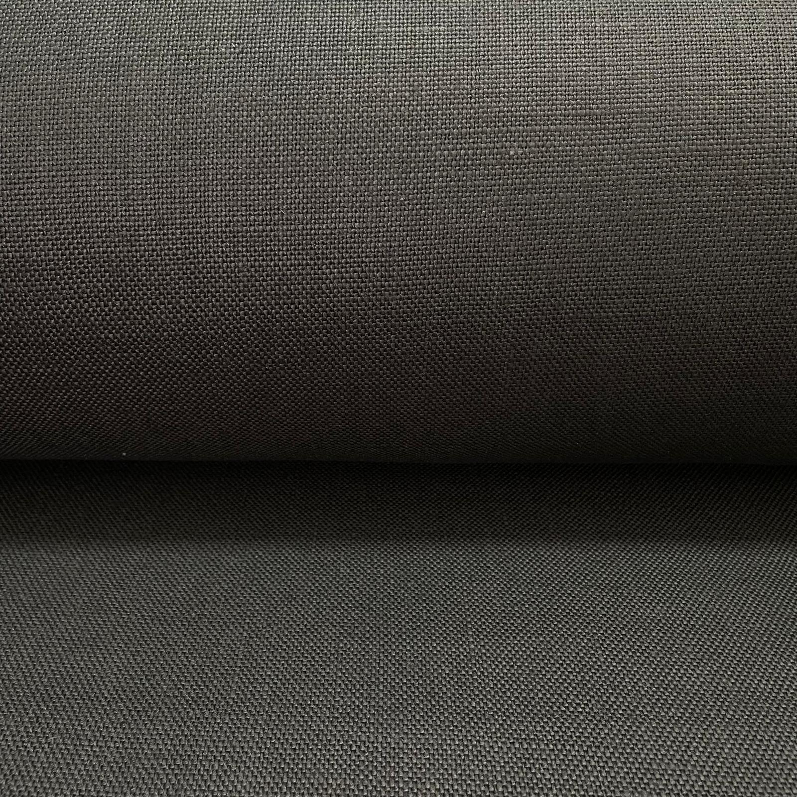 Pure Linen Fabric 15.5 oz/y² Gunmetal | BH LINEN pure linen fabric by the yard