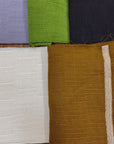 Pure Linen Long Rice Jacquard Stripe Fabric Terracota [LNY-JSLR]